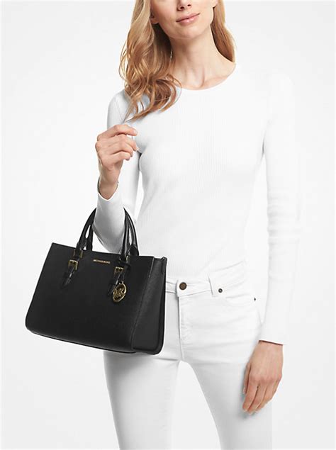 michael kors bowery satchel|Charlotte Medium Saffiano Leather 2.